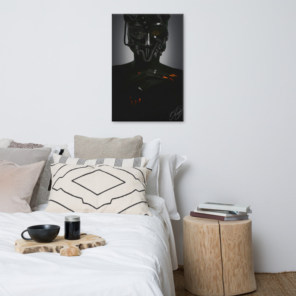 Gas Mask Wall Canvas (Large)